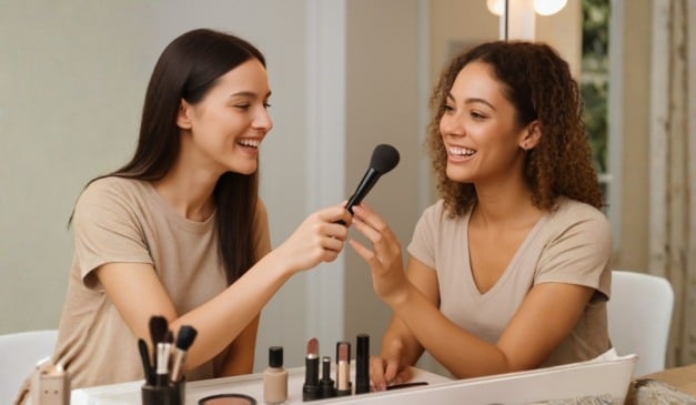 maquiagem compartilhar pincéis pode causar infecções nos olhos