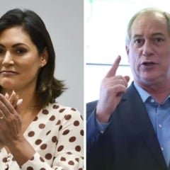 Michelle Bolsonaro e Ciro Gomes