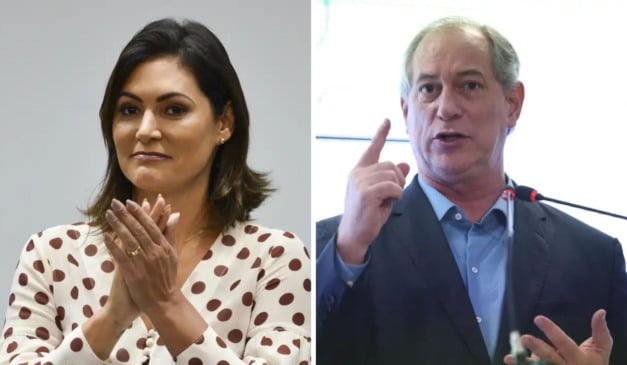 Michelle Bolsonaro e Ciro Gomes