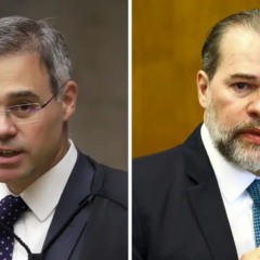 Os ministros do STF Andr&eacute; Mendon&ccedil;a e Dias Toffoli.