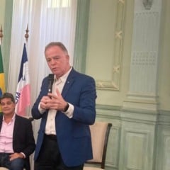 O governador Renato Casagrande apresentou balan&ccedil;o dos sete anos de governo e anunciou entregas para 2026. Foto: Patricia Maciel/Folha Vit&oacute;ria.