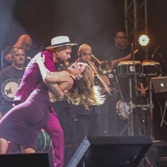 Paolla Oliveira e Diogo Nogueira (Foto: Anderson Borde/AgNews)