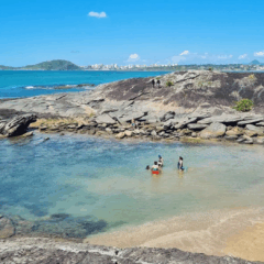 Praia dos Cosine, em Guarapari (Foto:Reprodu&ccedil;&atilde;o/Instagram @terracapixaba)