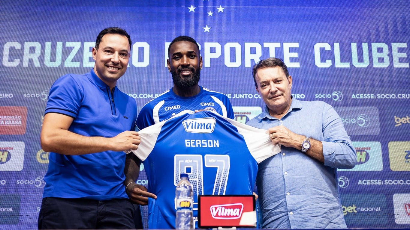 Cruzeiro. Apresentação Gerson - 13/01/2026
Apresentação do meia Gerson, na Toca 2.
Foto: Gustavo Aleixo/Cruzeiro