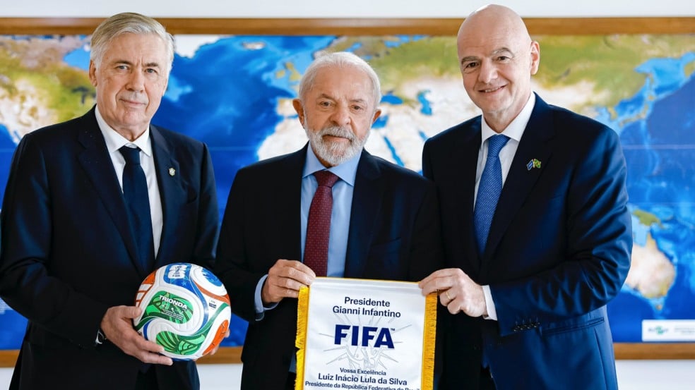 6.01.2026 - Presidente da República, Luiz Inácio Lula da Silva, durante reunião com o Presidente da Federação Internacional de Futebol (FIFA), Gianni Infantino. Palácio do Planalto. Brasília (DF) - Brasil Foto: Ricardo Stuckert / PR 6.01.2026 - Presidente da República, Luiz Inácio Lula da Silva, durante reunião com o Presidente da Federação Internacional de Futebol (FIFA), Gianni Infantino. Palácio do Planalto. Brasília (DF) - Brasil Foto: Ricardo Stuckert / PR