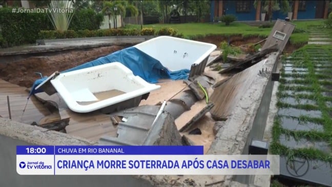 Criança morre após casa desabar durante tempestade em Rio Bananal