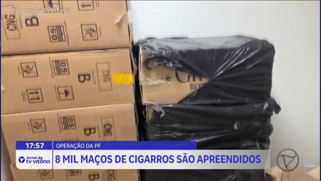 Polícia Federal apreende 8 mil maços de cigarro contrabandeado