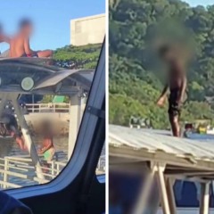 Adolescentes s&atilde;o flagrados pulando de esta&ccedil;&atilde;o do aquavi&aacute;rio em Vit&oacute;ria