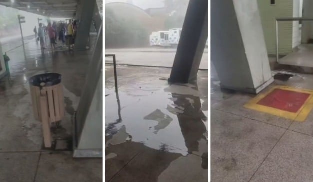 Alagamentos no Terminal de Itacibá em Cariacica