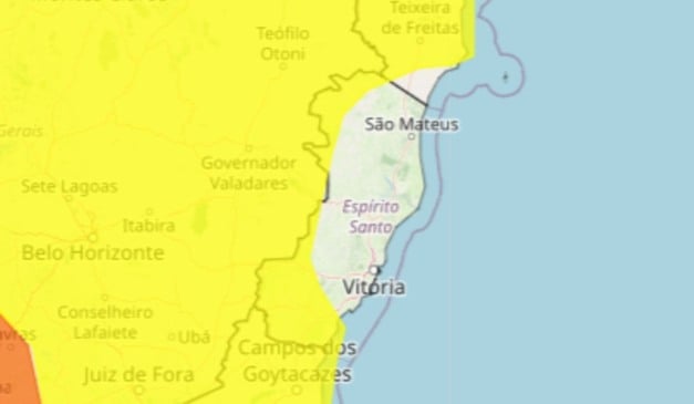 Foto: Inmet/ Reprodução 