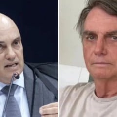Alexandre de Moraes e Jair Bolsonaro