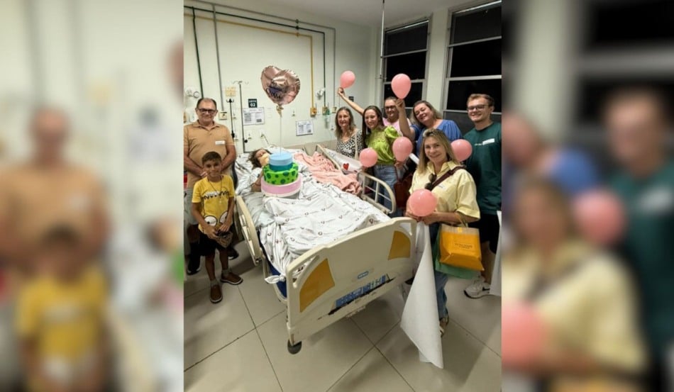 Paciente ganha aniversário em hospital de Vila Velha