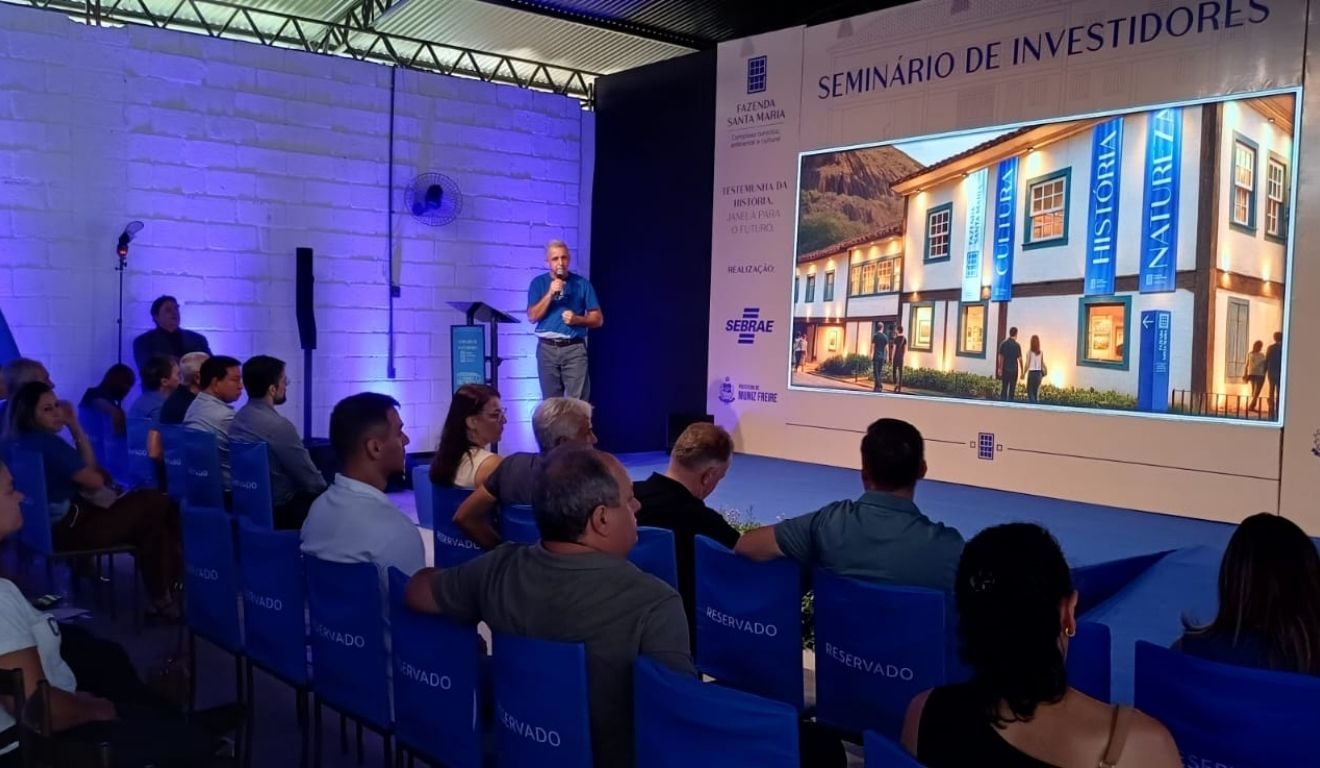 Evento apresentou a proposta de captação de investimentos do Complexo Turístico, Ambiental e Cultural da Fazenda Santa Maria, reunindo lideranças públicas, empresariais e a comunidade local. Foto: Divulgação/ Sebrae/ES Evento apresentou a proposta de captação de investimentos do Complexo Turístico, Ambiental e Cultural da Fazenda Santa Maria, reunindo lideranças públicas, empresariais e a comunidade local. Foto: Divulgação/ Sebrae/ES