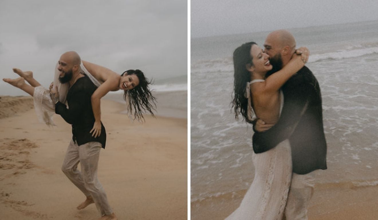Ariny Bianchi e Renan Rauta, Casamento na chuva Barra do Jucu Ariny Bianchi e Renan Rauta, Casamento na chuva Barra do Jucu