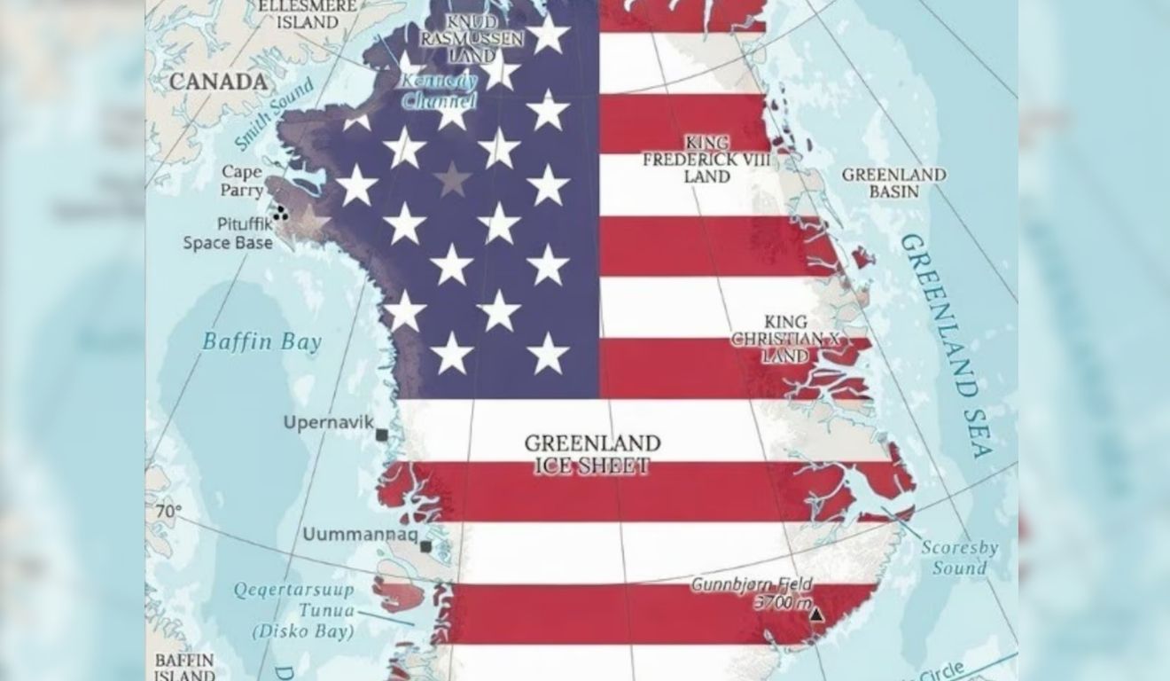 Imagem postada por Katie Miller no X (antigo Twitter) mostra desejo de republicanos de anexar Groenlândia aos Estados Unidos. Foto: Reprodução/X/ @KatieMiller Imagem postada por Katie Miller no X (antigo Twitter) mostra desejo de republicanos de anexar Groenlândia aos Estados Unidos. Foto: Reprodução/X/ @KatieMiller