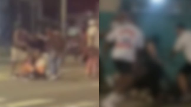 Confusão durante jogo do Capixabão (Foto/reprodução: TV Vitória)