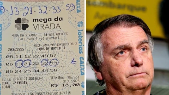 Bolsonaro ganha na Mega da Virada (Foto: reprodução redes sociais)