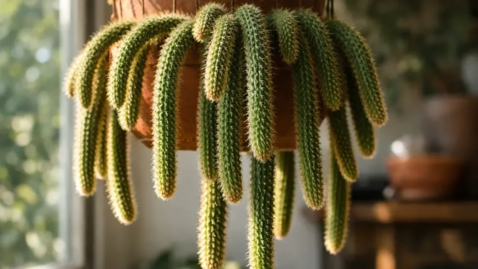 Cacto-rabo-de-rato qual tipo de luz engrossa os ramos pendentes Cacto-rabo-de-rato qual tipo de luz engrossa os ramos pendentes