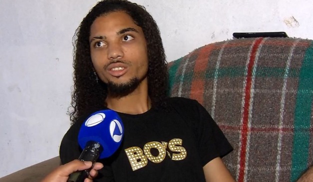 Khaio Marinho foi baleado enquanto estava na garupa de uma moto por aplicativo em Cariacica. Foto: Reprodução/TV Vitória