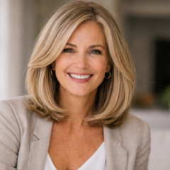 Corte Clavicut em destaque: comprimento na linha da clav&iacute;cula cria movimento e moldura ao rosto./ ChatGPT