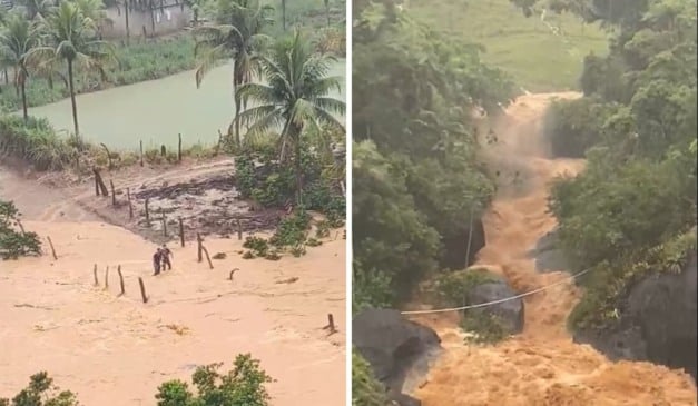 Reprodução/Defesa Civil de Ibiraçu