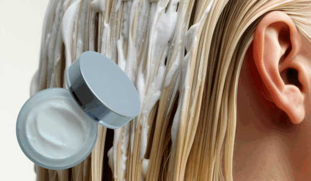 Creme pra usar no cabelo e eliminar o frizz/Canva/IA