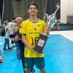 Capixaba Davi da Rocha &eacute; campe&atilde;o sul-americano com a sele&ccedil;&atilde;o brasileira sub-17 de v&ocirc;lei