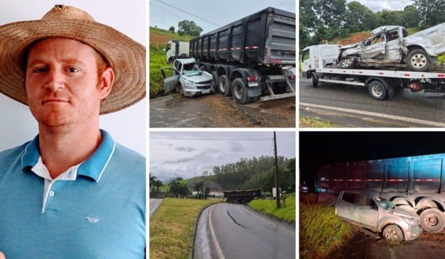 Deivid Junior Zanol morto após acidente entre caminhonete e carreta em Cachoeiro