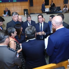 Deputados reunidos em plen&aacute;rio (foto: Lucas Costa /Ales)