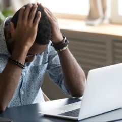 Foto descri&ccedil;&atilde;o Bournout (gerada por IA)