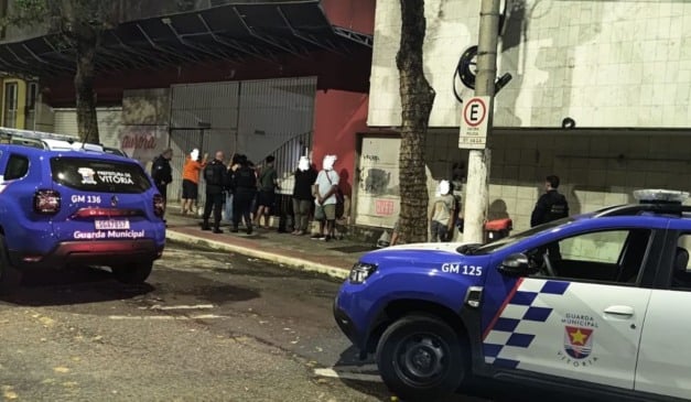 Detidos por pichação no Centro de Vitória. Foto: Reprodução/Guarda de Vitória