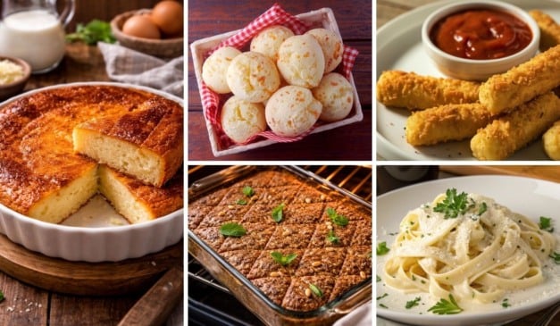 5 receitas com queijo para dar água na boca (Foto: Canva/imagem gerada no DALL·E 3)