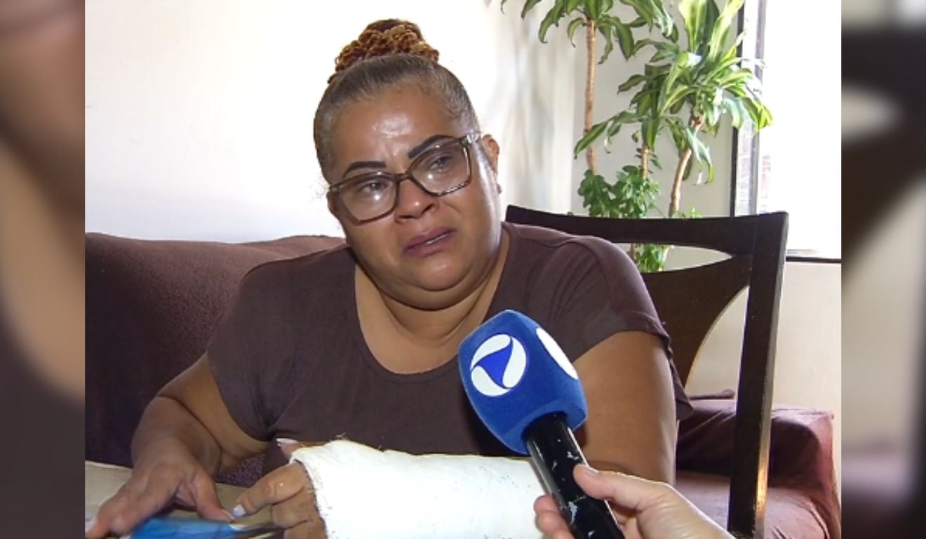 Dilcelene dos Santos de Carvalho busca notícias do filho Bryan Santos Brambati