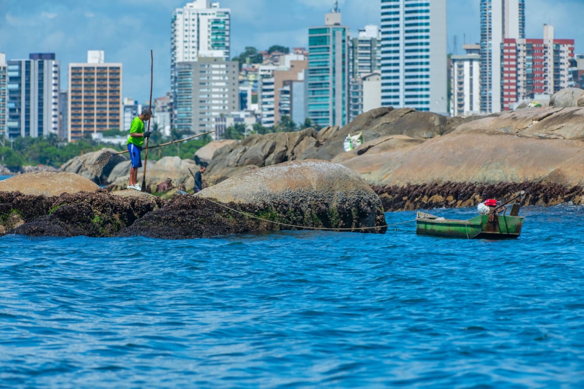Catadores de sururu em Vitória-ES