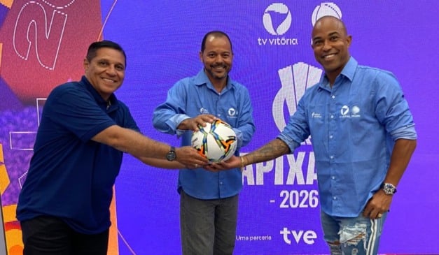 Equipe de transmissão da TV Vitória/Record no Capixabão 2026