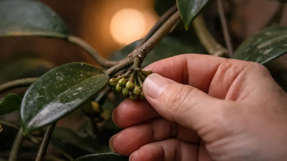 Em ambientes com pouca luz, esse erro impede a hoya carnosa de dar flores Em ambientes com pouca luz, esse erro impede a hoya carnosa de dar flores