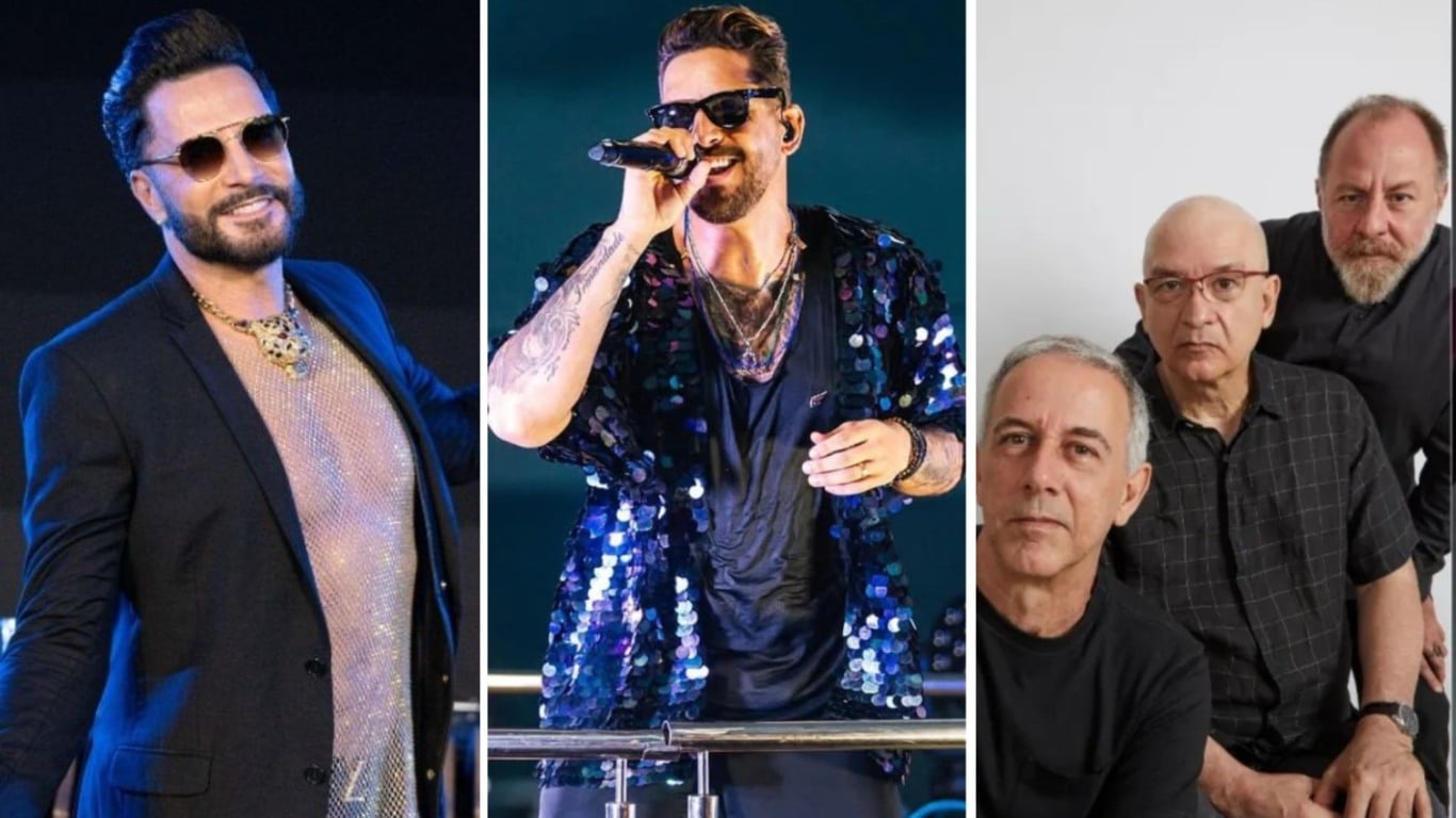 Latino, Banda Eva e Paralamas do Sucesso (Foto: Reprodução Folha Vitória)