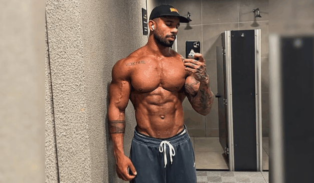 O fisiculturista Leonardo Soares morreu afogado em Itapuã, em Vila Velha. Foto: Perfil no Instagram