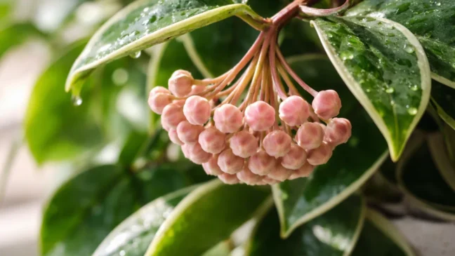 Hoya-carnosa 7 pistas visuais de que a floração vai começar a qualquer momento