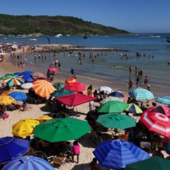 Imagens a&eacute;reas da Praia do Morro em Guarapari