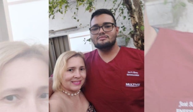 Kelly Cristina Moreto e o filho, José Arthur Moreto, morto após ser baleado na perna por primo policial. Foto: arquivo pessoal.