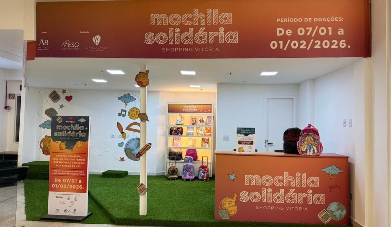 Mochila Solidária 2026 Shopping Vitória Mochila Solidária 2026 Shopping Vitória
