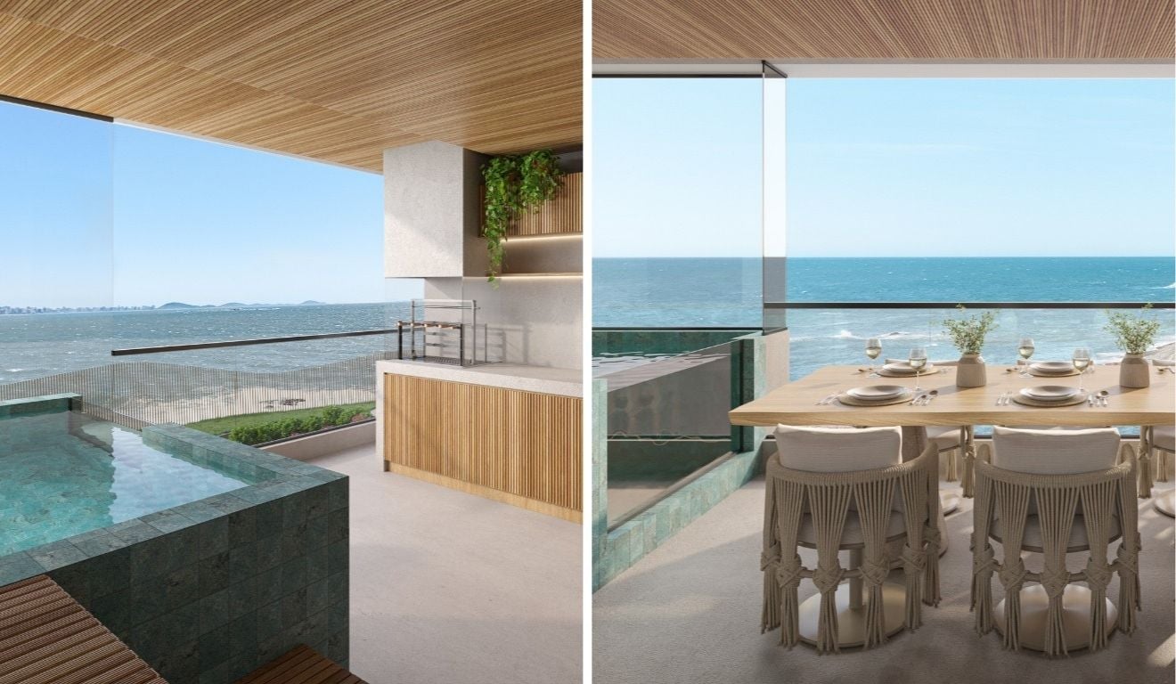 O luxo silencioso de viver perto do mar