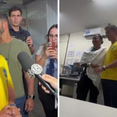 Nikolas Ferreira visitou manifestantes que receberam atendimento. Foto: Reprodu&ccedil;&atilde;o/Instagram Nikolas Ferreira