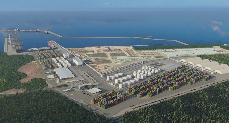 Projeção do Porto da Imetame, em Aracruz