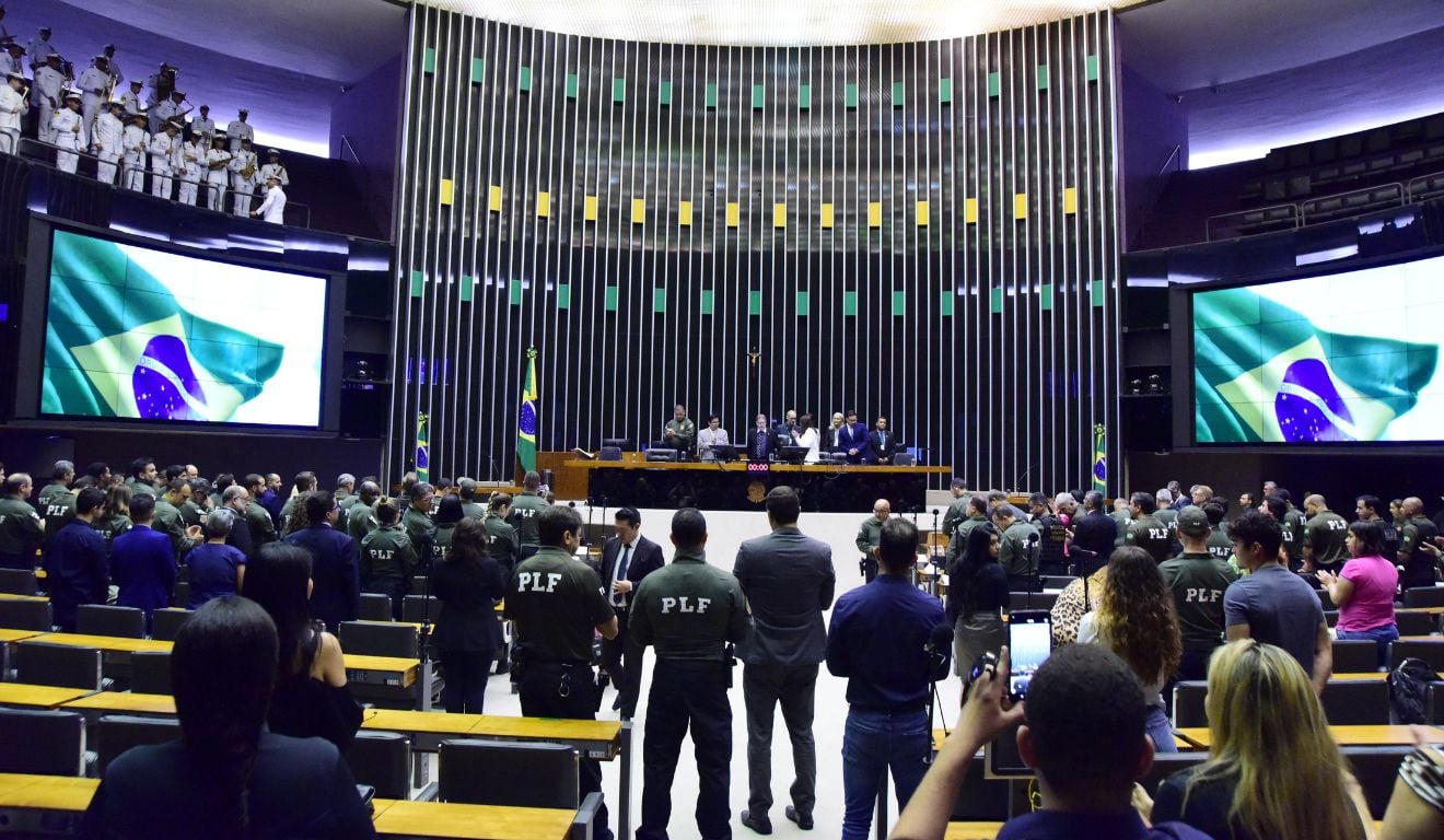 Policiais legislativos federais no plenário da Câmara dos Deputados Policiais legislativos federais no plenário da Câmara dos Deputados