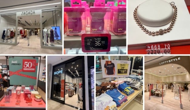 Promoções vão de moda feminina e masculina até a produtos de casa. Foto: Divulgação