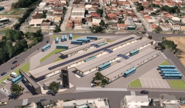 Projeto de reforma e ampliação do Terminal de Carapina, na Serra. Foto: Divulgação/Semobi