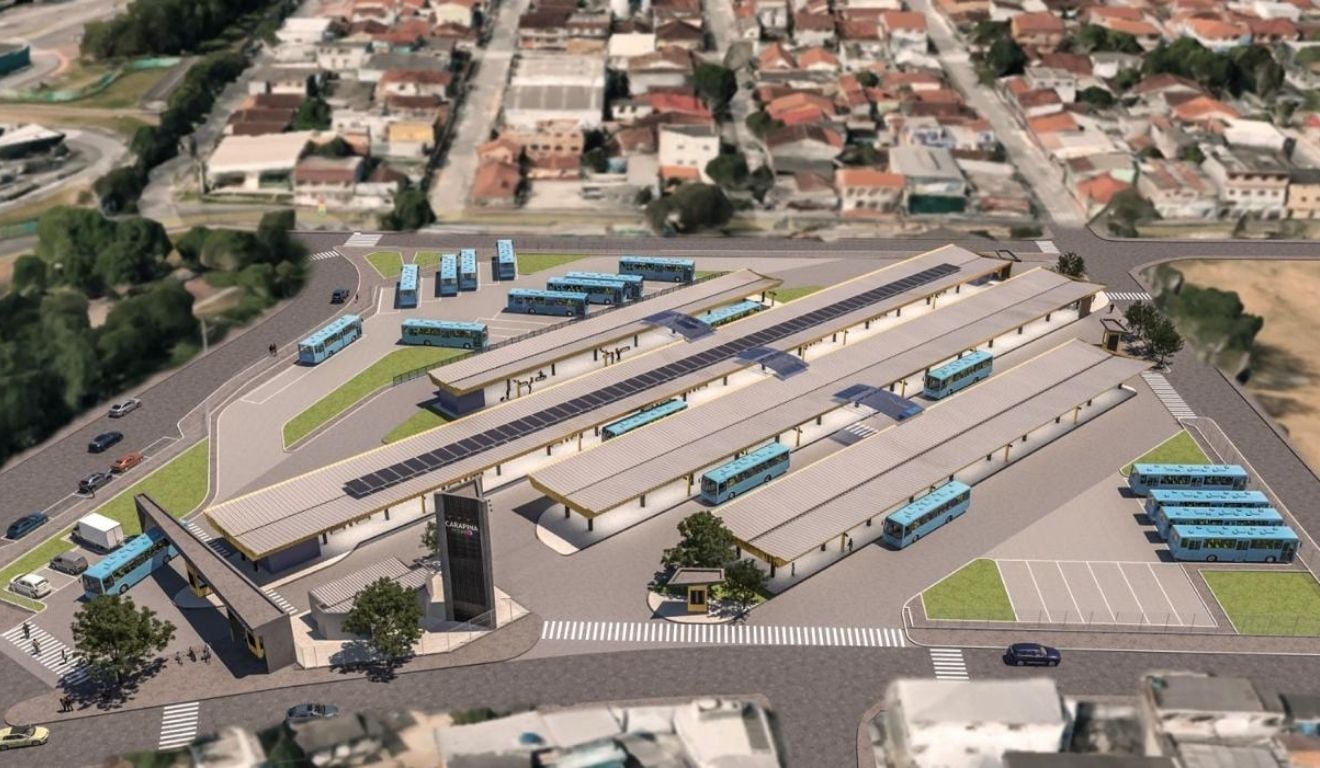 Projeto de reforma e ampliação do Terminal de Carapina, na Serra. Foto: Divulgação/Semobi Projeto de reforma e ampliação do Terminal de Carapina, na Serra. Foto: Divulgação/Semobi