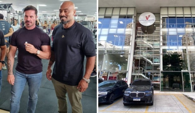 Renato Cariani e Júlio Balestrin oficializam parceria e apresentam projeto que transforma a Vitória Sports em um centro de treinamento de alto padrão na capital capixaba. Crédito: Bernardo Mont'Mor e Thiago Soares/Folha Vitória